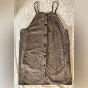 Very J Taupe Ribbed Corduroy Vest L